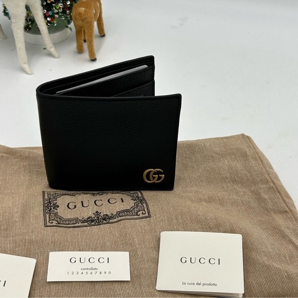 Men’s Gucci, Marmont bifold leather wallet made in Italy - Picture 2 of 8